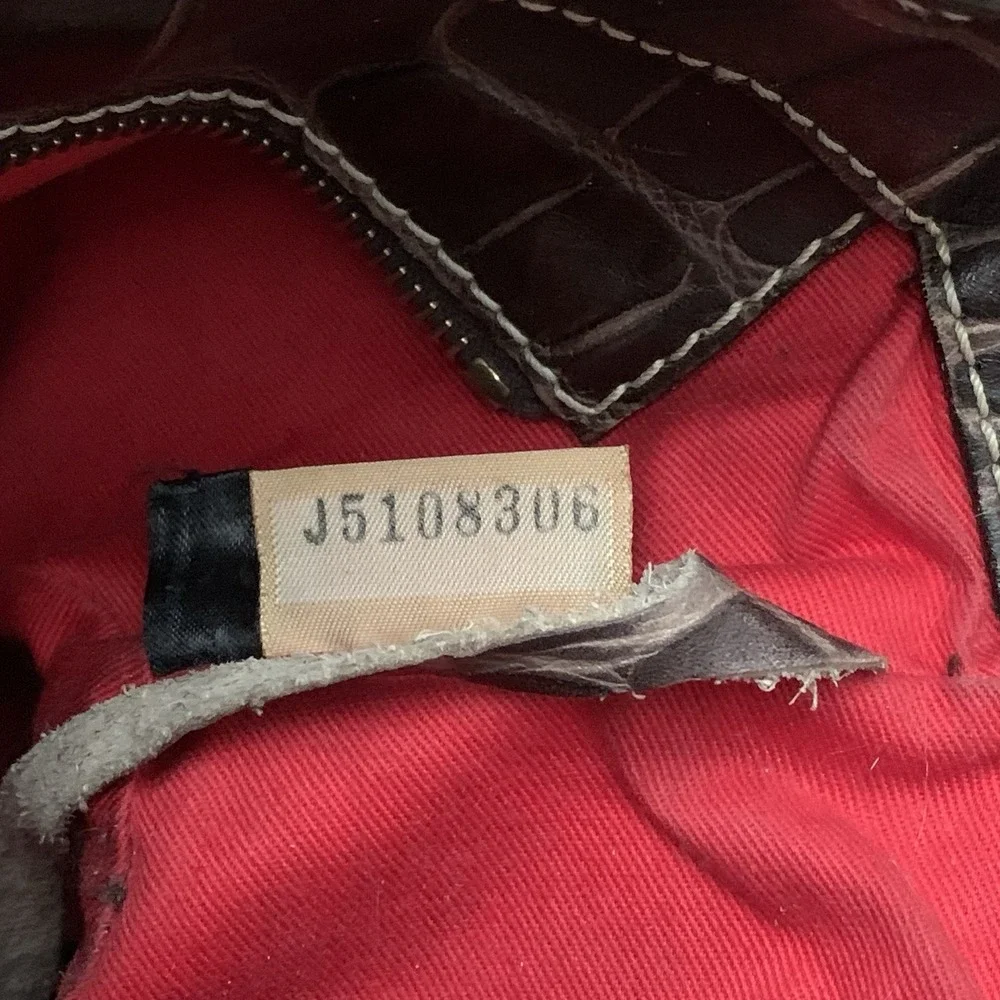Dooney & Bourke Alligator‎ Crocodile Leather Satchel Nile Collection FOR REPAIR